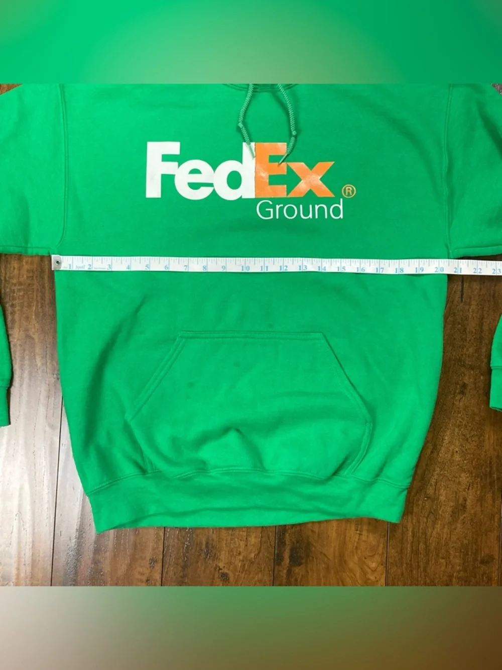 FedEx Ground Green Pullover Hoodie Sweatshirt Gildan Heavy Blend Men’s Medium. - Picture 6 of 8